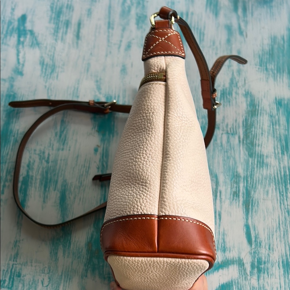 Dooney & Bourke Blush Pink and Brown Crossbody Bag - Picture 7 of 12